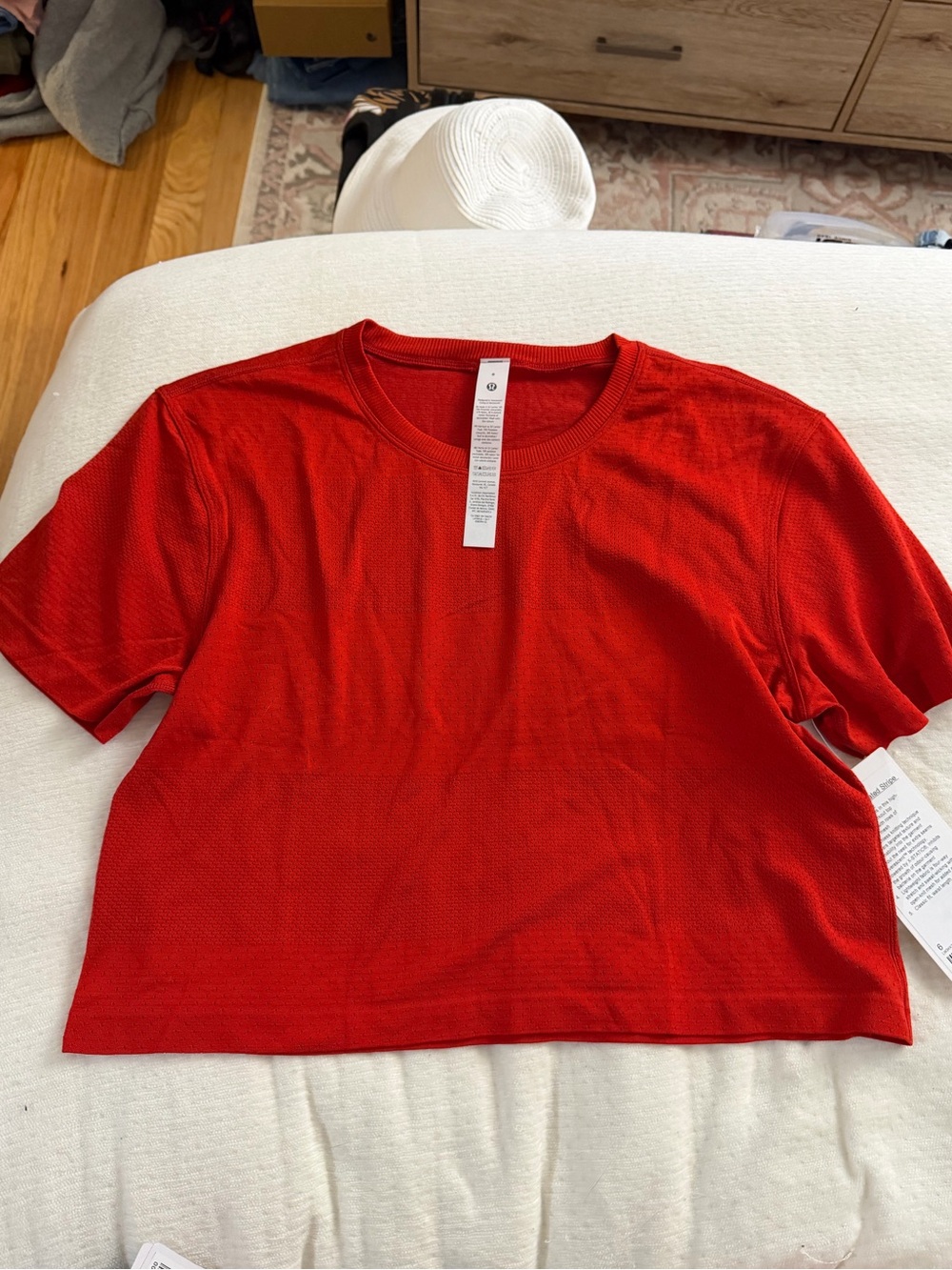 NWT lululemon swiftly perforated stripe t shirt